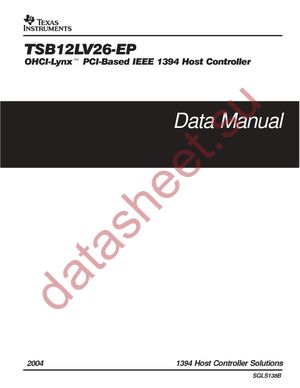 TSB12LV26TPZEP datasheet  